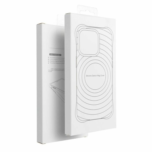 Silicone Zephyr Mag Cover compatible with MagSafe do IPHONE 15 PRO white