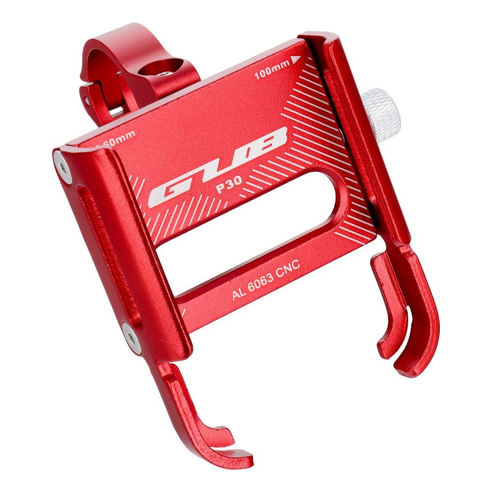 GUB bike holder for mobile phone P30 Aluminium red