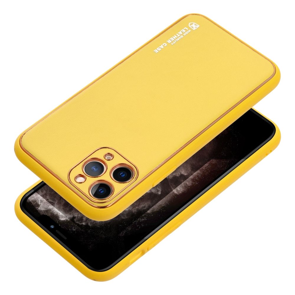 7076be7ea30f5908a9ea1289d9211ba2 LEATHER case for IPHONE 15 Plus yellow