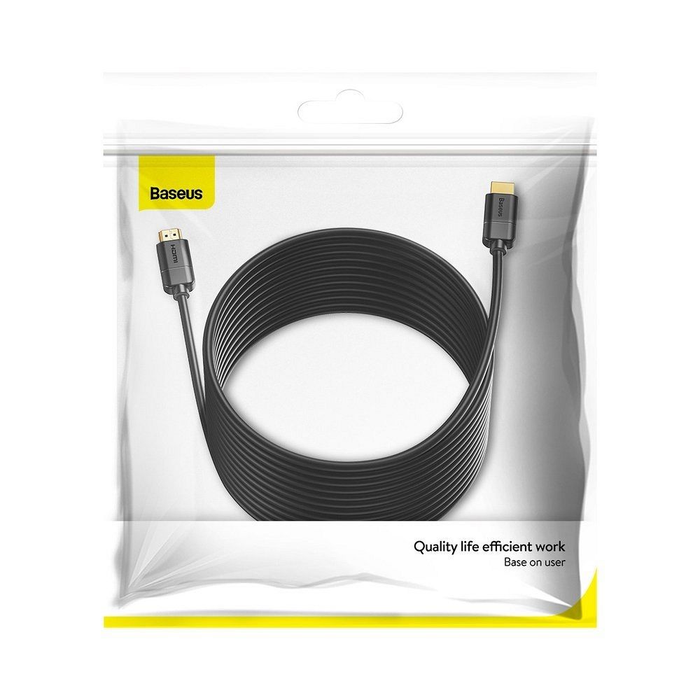 70a8314f6ad8c2b685c9e7ed32894383 BASEUS cable HDMI to HDMI 4K 60Hz 2.0 HD CAKGQ-E01 8 m black