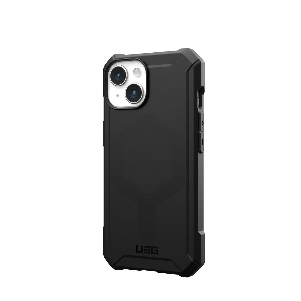 UAG Urban Armor Gear case ESSENTIAL compatible with MagSafe for IPHONE 15 black