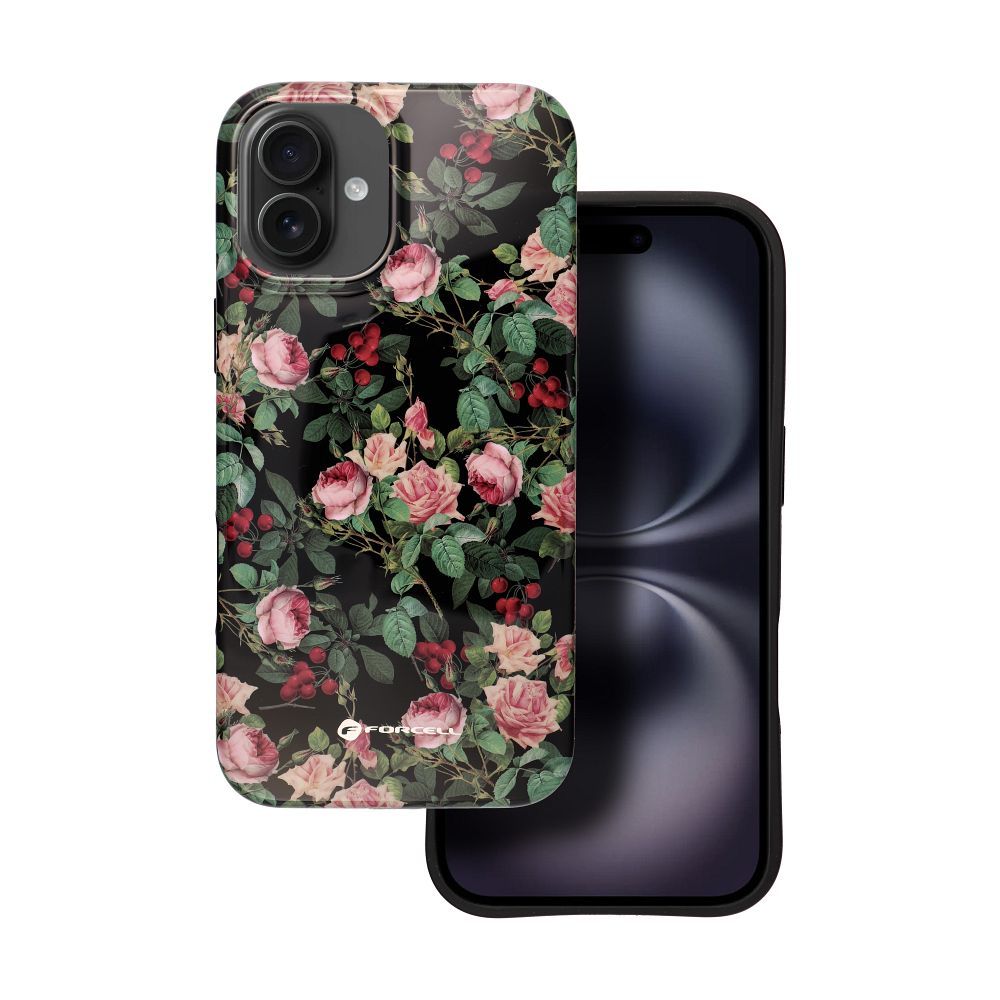 FORCELL F-PROTECT Mirage, Military Drop-Tested case compatible with MagSafe for IPHONE 16 PLUS rose drama