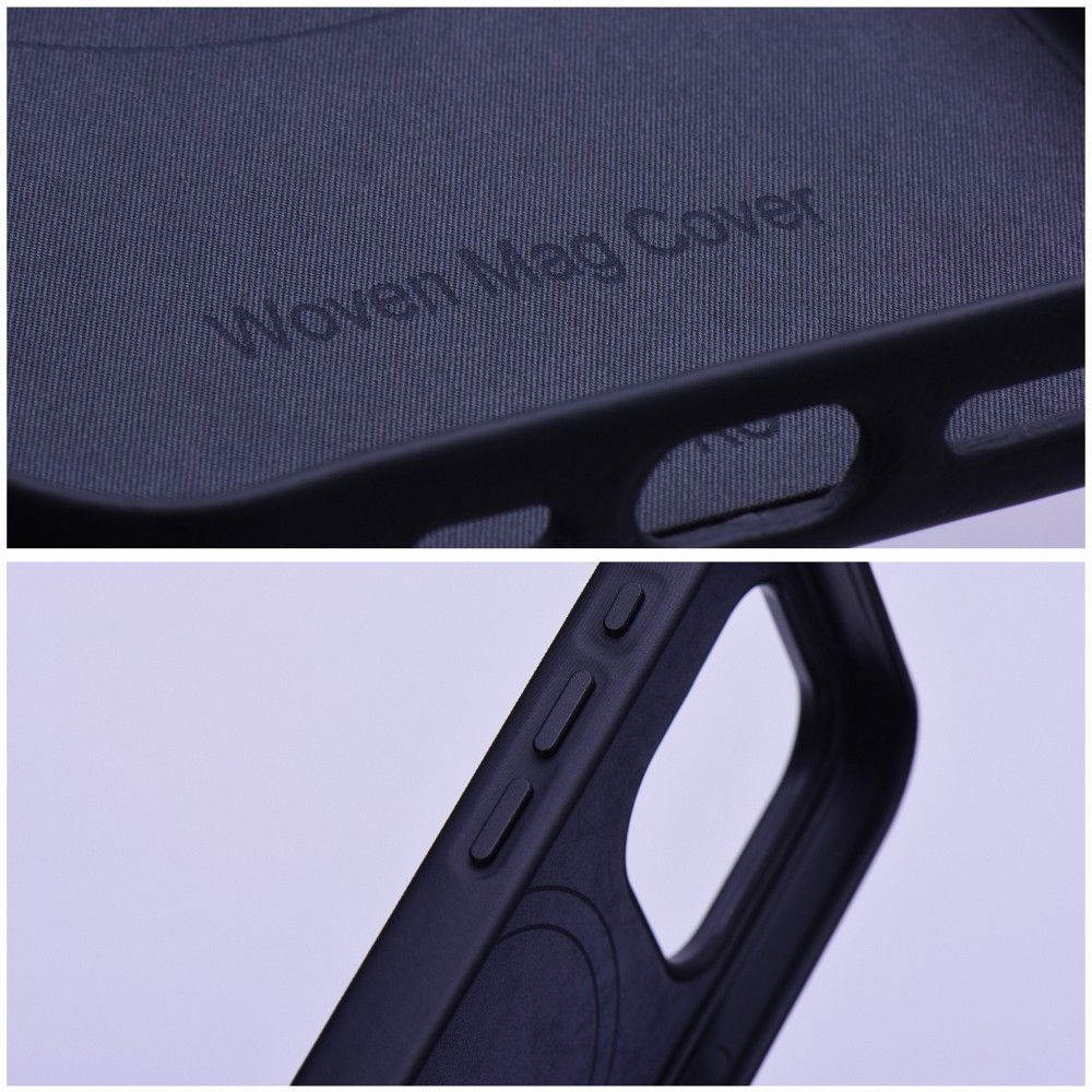 WOVEN MAG COVER case compatible with MagSafe for IPHONE 14 black