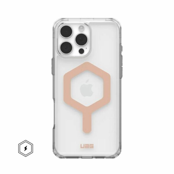 UAG Urban Armor Gear case PLYO compatible with MagSafe for IPHONE 16 Pro Max ice / rose gold