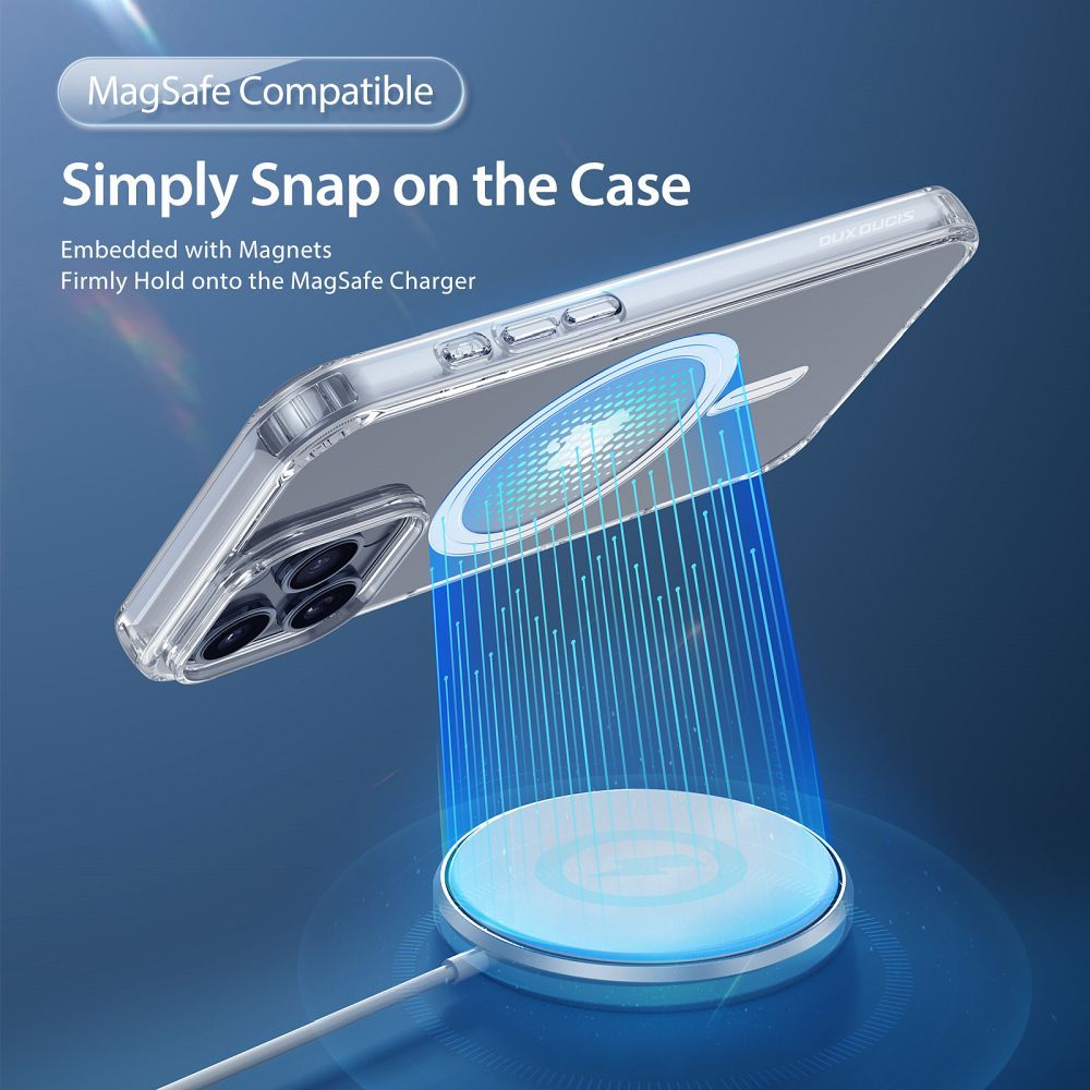 DUX DUCIS case CLIN MAG compatible with MagSafe for IPHONE 16 Pro Max transparent