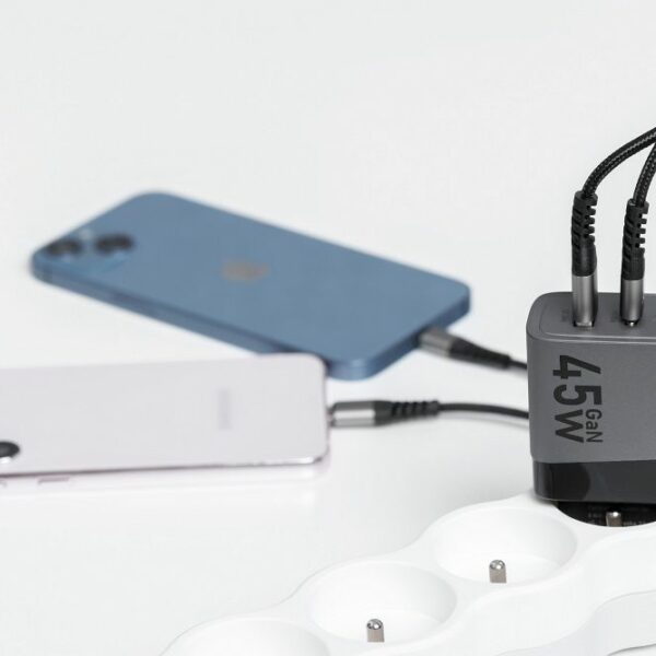 FORCELL F-ENERGY GaN VT-39 travel charger Type C + USB A PD QC4.0 4A 45W gray