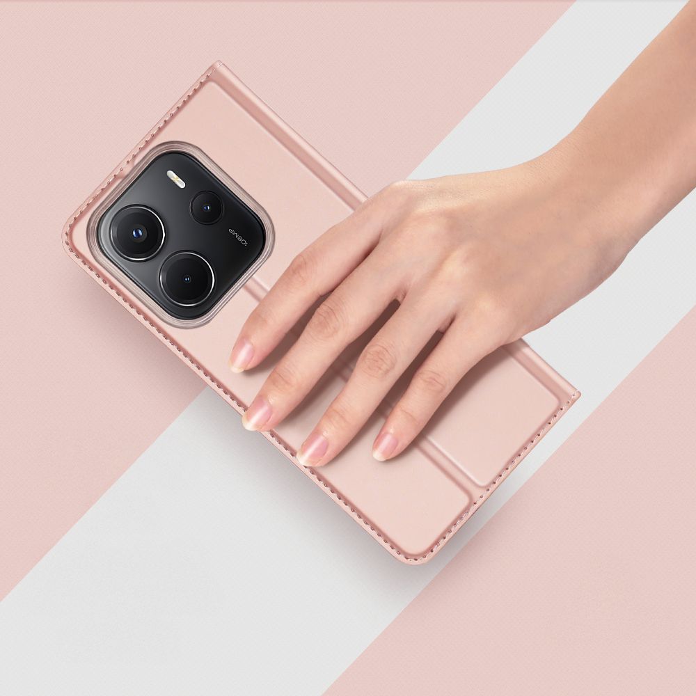 DUX DUCIS wallet case SKIN PRO for REDMI NOTE 14 4G (163,25mm) rose
