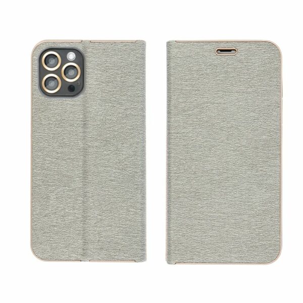 LUNA Book Gold for XIAOMI Redmi Note 14 PRO 5G / 14 PRO PLUS 5G silver
