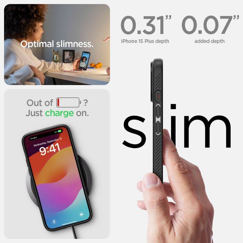 SPIGEN case LIQUID AIR for IPHONE 16 Plus matte black