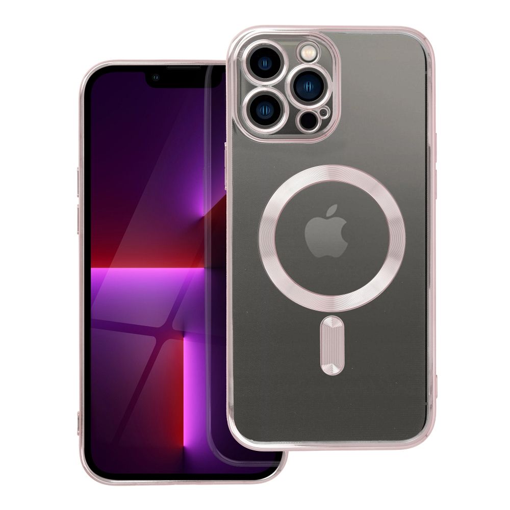 ELECTRO MAG COVER case compatible with MagSafe for IPHONE 13 Pro Max rose gold