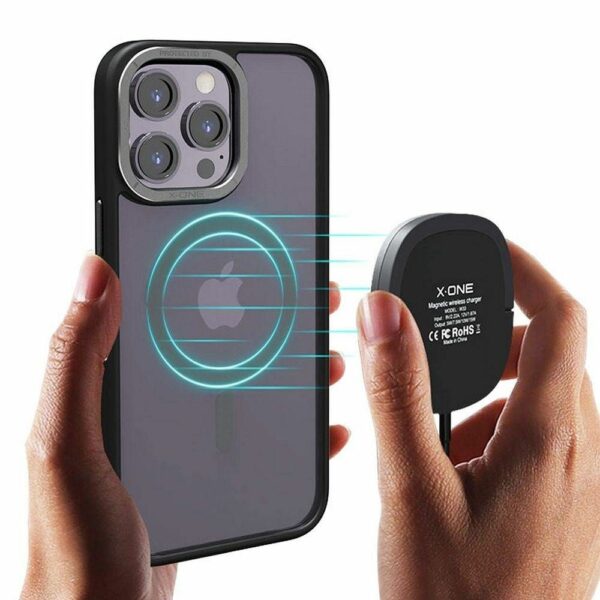 X-ONE Dropguard Magnetic Case Air (MagSafe compatible) - for Apple iPhone 15 Pro Max black