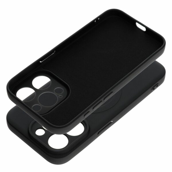 SILICONE MAG COVER case compatible with MagSafe for IPHONE 15 Pro black