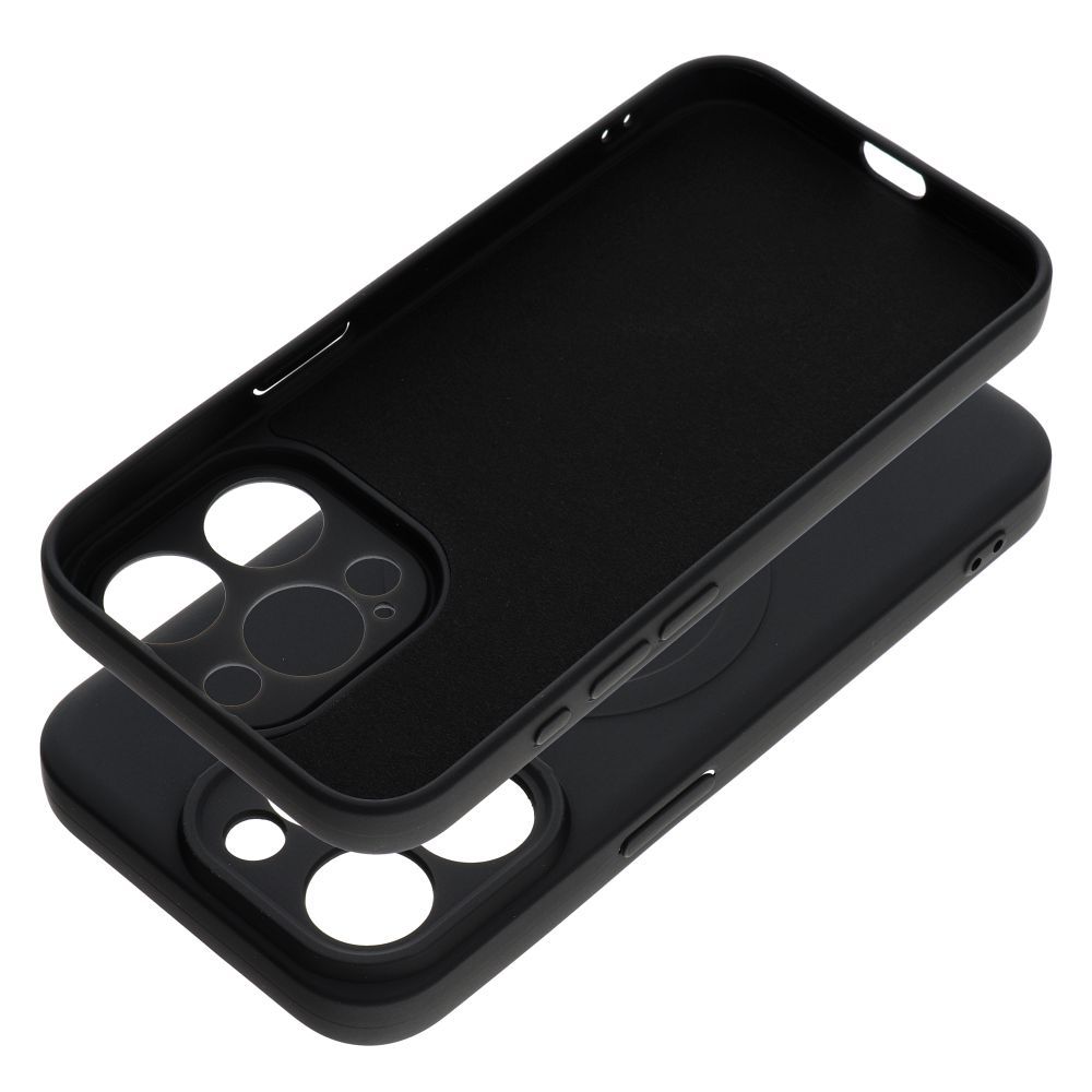 SILICONE MAG COVER case compatible with MagSafe for IPHONE 15 Pro black