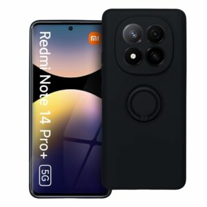 SILICONE RING case for XIAOMI Redmi Note 14 Pro Plus 5G black