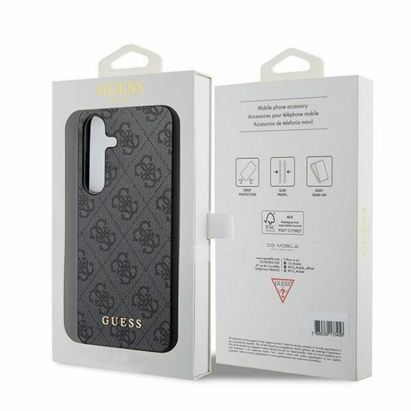GUESS case for SAMSUNG A55 GUOHCSA55G4GFGR (PU 4G Classic Metal Logo) black