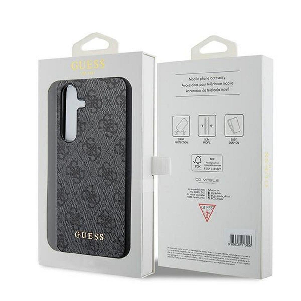 GUESS case for SAMSUNG A55 GUOHCSA55G4GFGR (PU 4G Classic Metal Logo) black