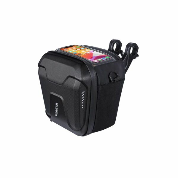 WILDMAN traveling bag for bike handlebars with zipper WILDMAN GS9 3L vlack