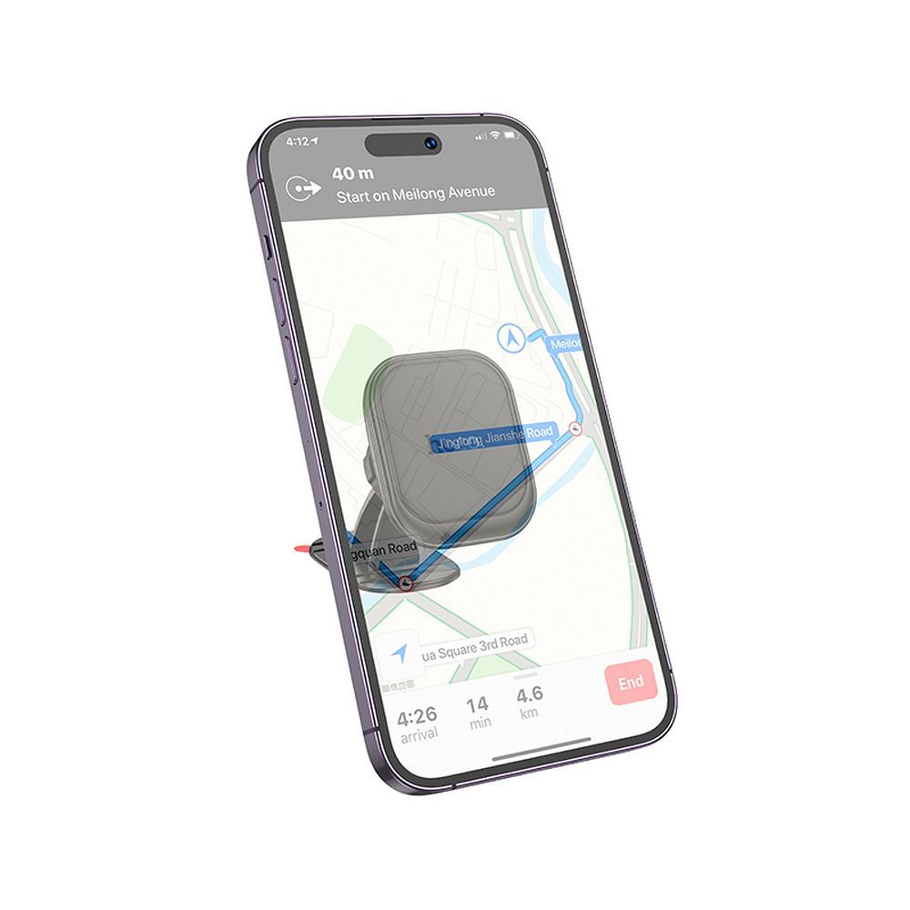 HOCO car holder for phone to center console magnetic H30 black
