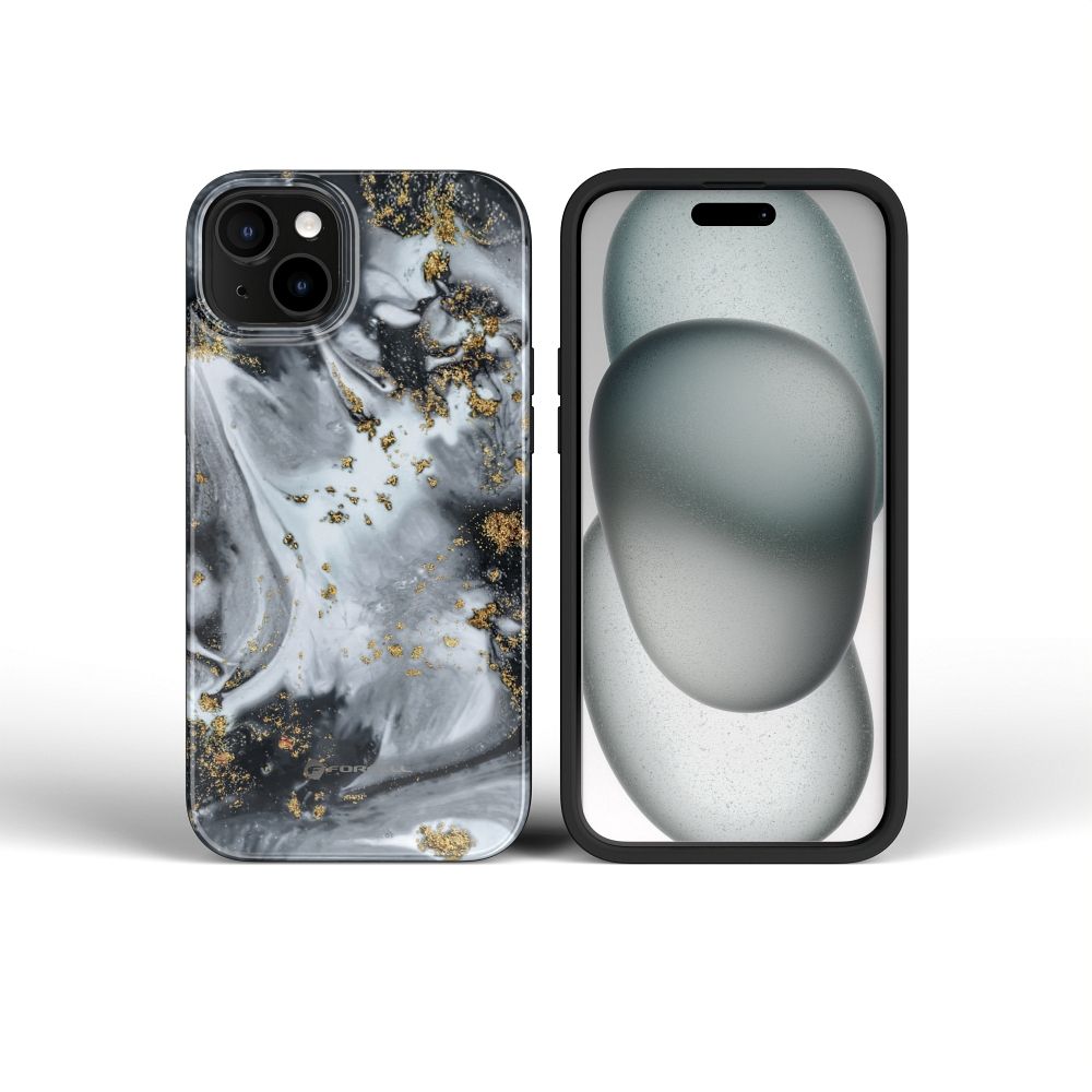 FORCELL F-PROTECT Mirage, Military Drop-Tested case compatible with MagSafe for IPHONE 15 silver fog