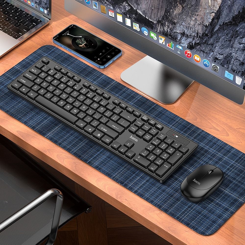 HOCO wireless business keyboard and mouse set GM17 black