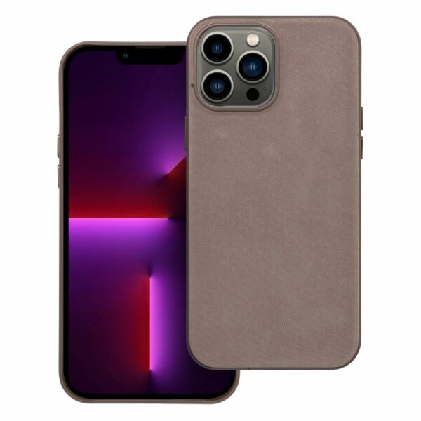 WOVEN MAG COVER case compatible with MagSafe for IPHONE 13 Pro Max light brown