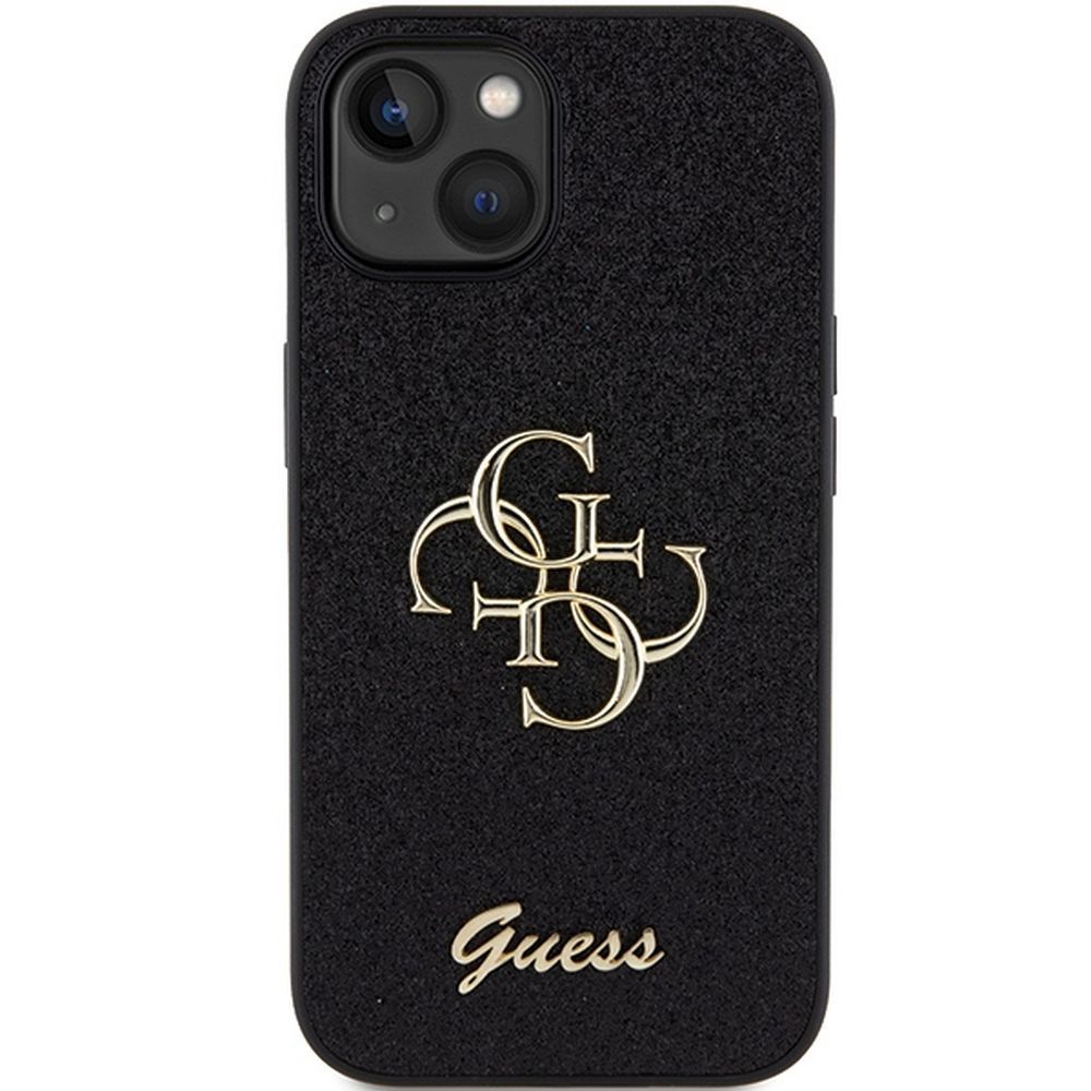 GUESS case for IPHONE 15 GUHCP15SHG4SGK (Fixed Glitter Big 4G) black