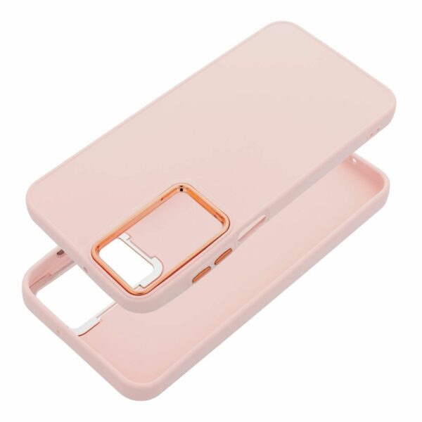FRAME Case for XIAOMI Redmi Note 14 4G (GLOBAL - 164,84mm x 78,15mm x 8,16mm) powder pink