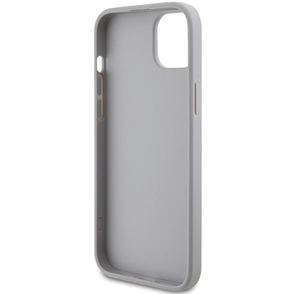 GUESS case for IPHONE 13 / 14 / 15 GUHCP15SPS4DGPS (Strass Metal Logo) silver