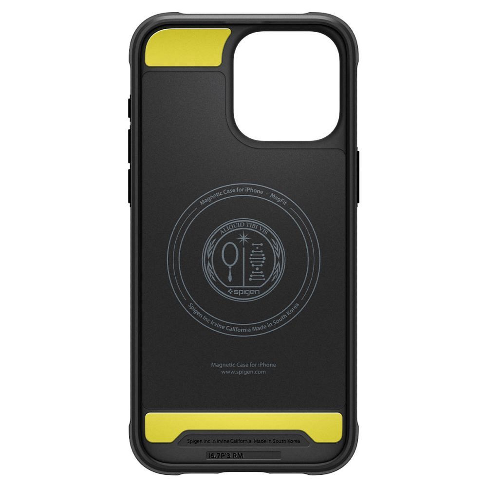 SPIGEN case RUGGED ARMOR MAG compatible with MagSafe for IPHONE 15 Pro Max matte black