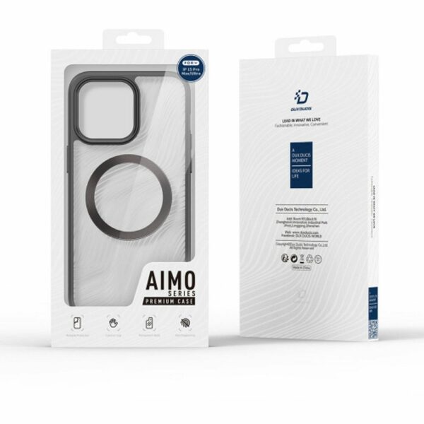 DUX DUCIS case AIMO MAG compatible with MagSafe for IPHONE 15 Pro Max black