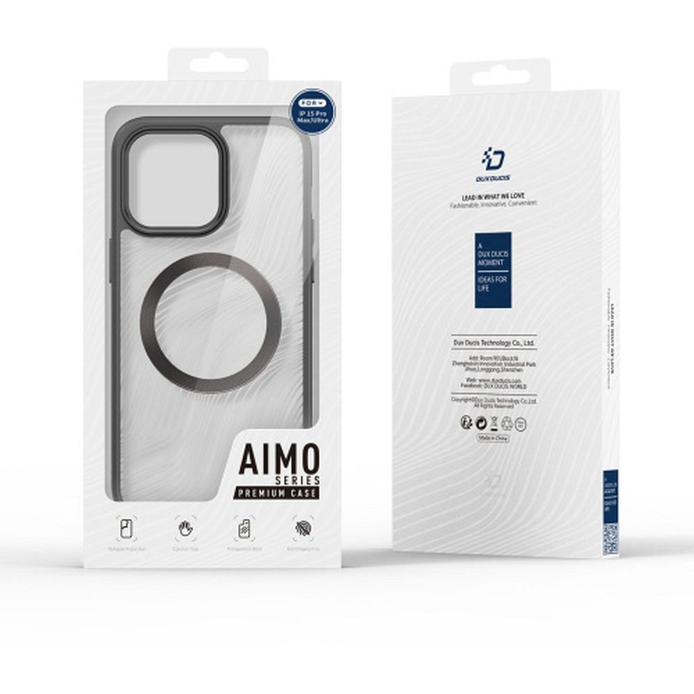 DUX DUCIS case AIMO MAG compatible with MagSafe for IPHONE 15 Pro Max black
