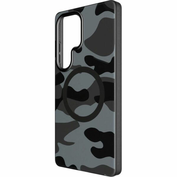 FORCELL F-PROTECT Levels with Dual Layer 4D technology, Military Drop-Test compatible with MagSafe for SAMSUNG S25 ULTRA black camo