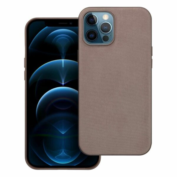 WOVEN MAG COVER case compatible with MagSafe for IPHONE 12 Pro Max light brown