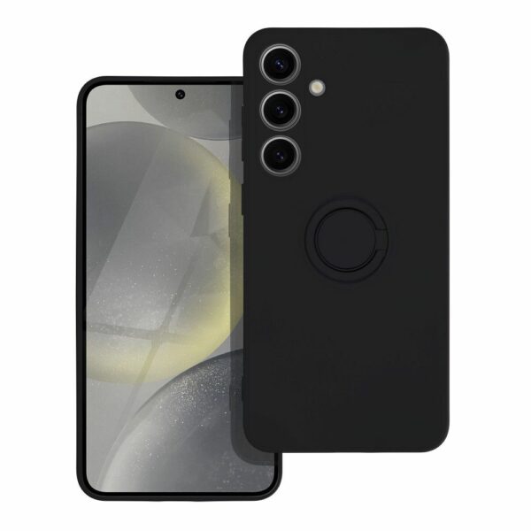 SILICONE RING case for SAMSUNG S24 Plus black