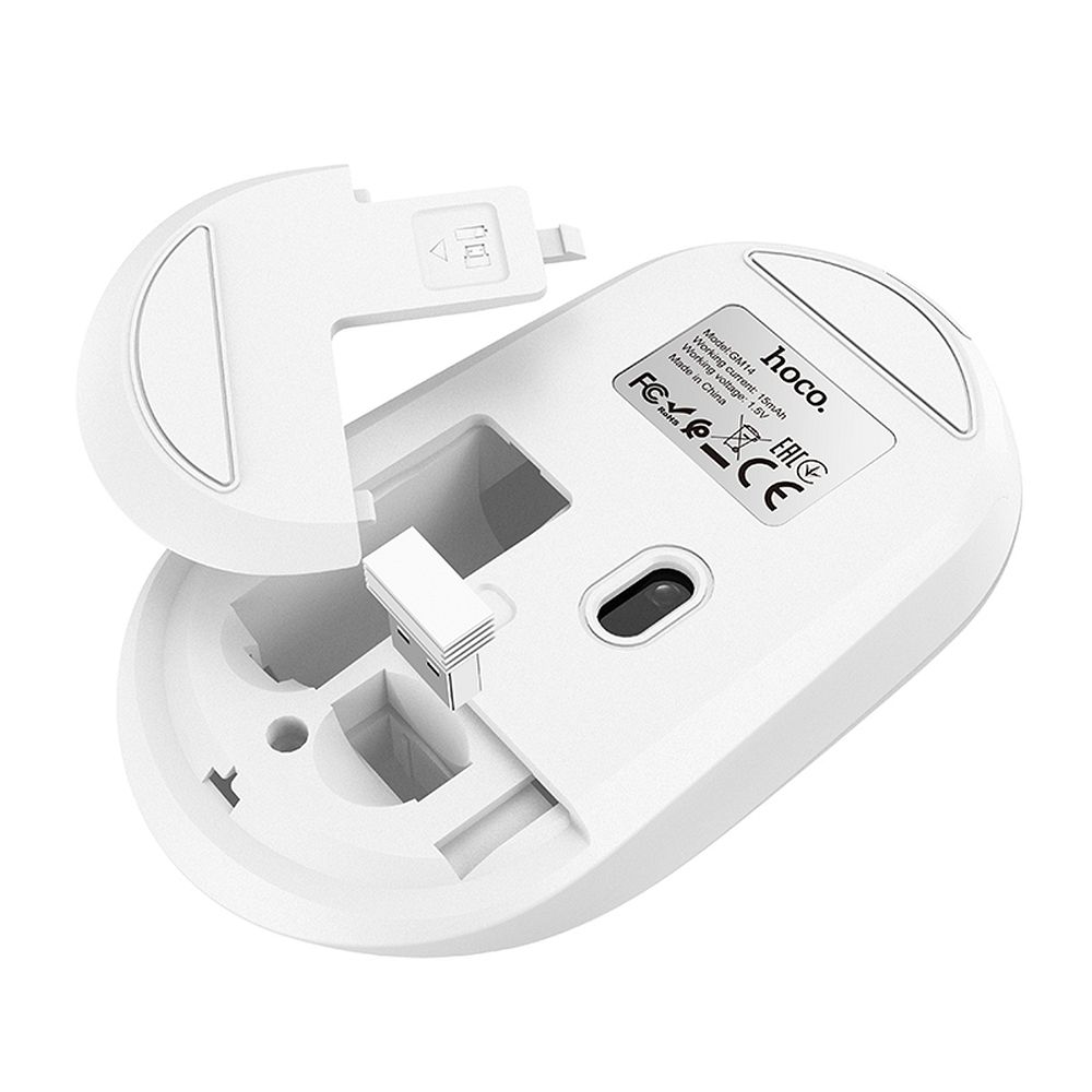 HOCO wireless computer mouse 2,4G 1200 dpi GM14 white