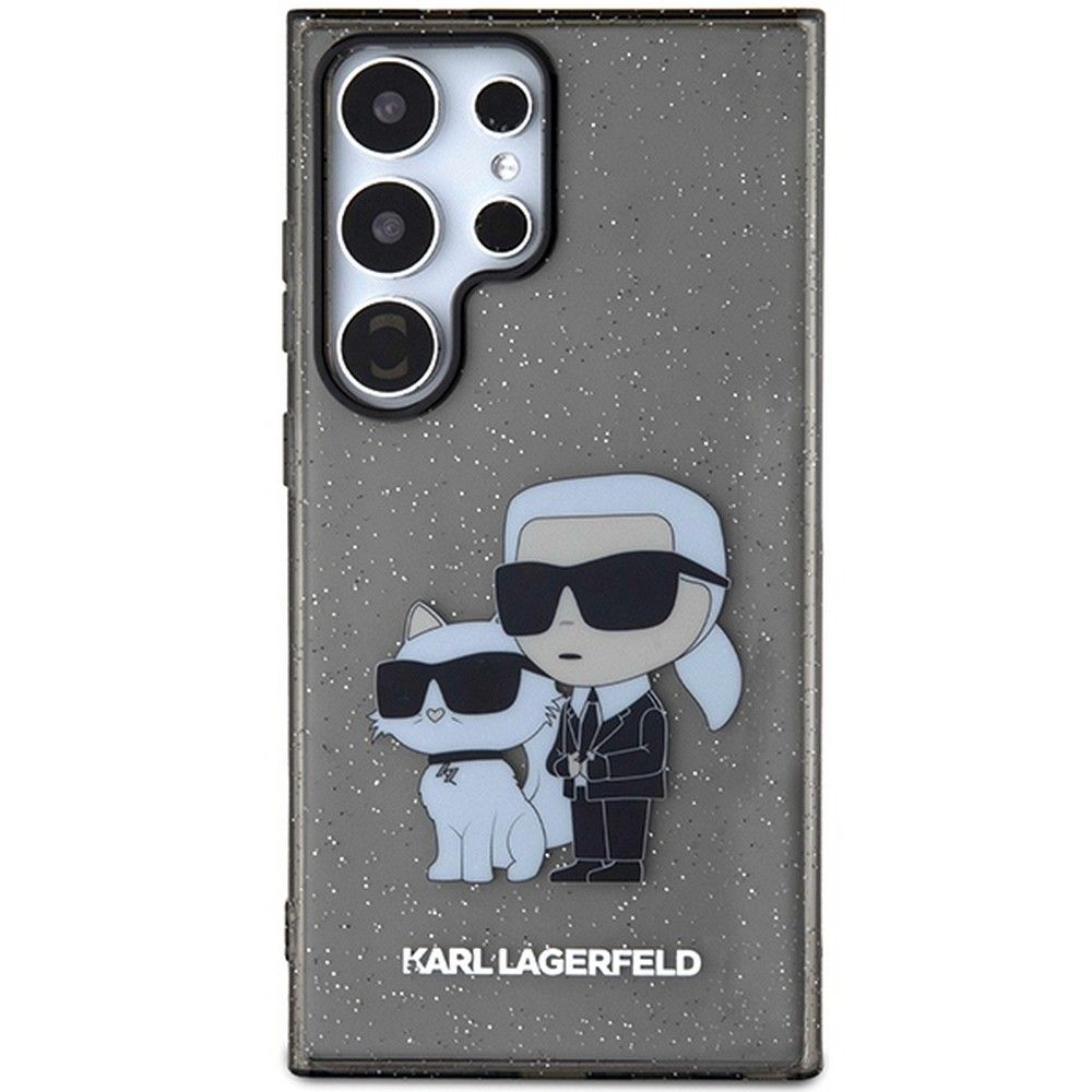 KARL LAGERFELD case for SAMSUNG S24 Ultra KLHCS24LHNKCTGK (IML GLIT NFT K&C) black