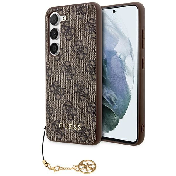 GUESS case for SAMSUNG S24 Plus GUHCS24MGF4GBR (4G Charm) brown
