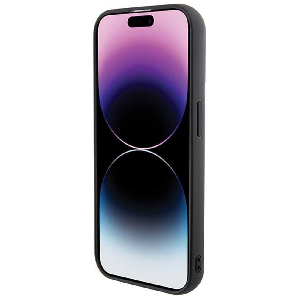KARL LAGERFELD case for IPHONE 14 Pro Max KLHCP14XGSAKCPK (Gripstand Saffiano KC PIN) black