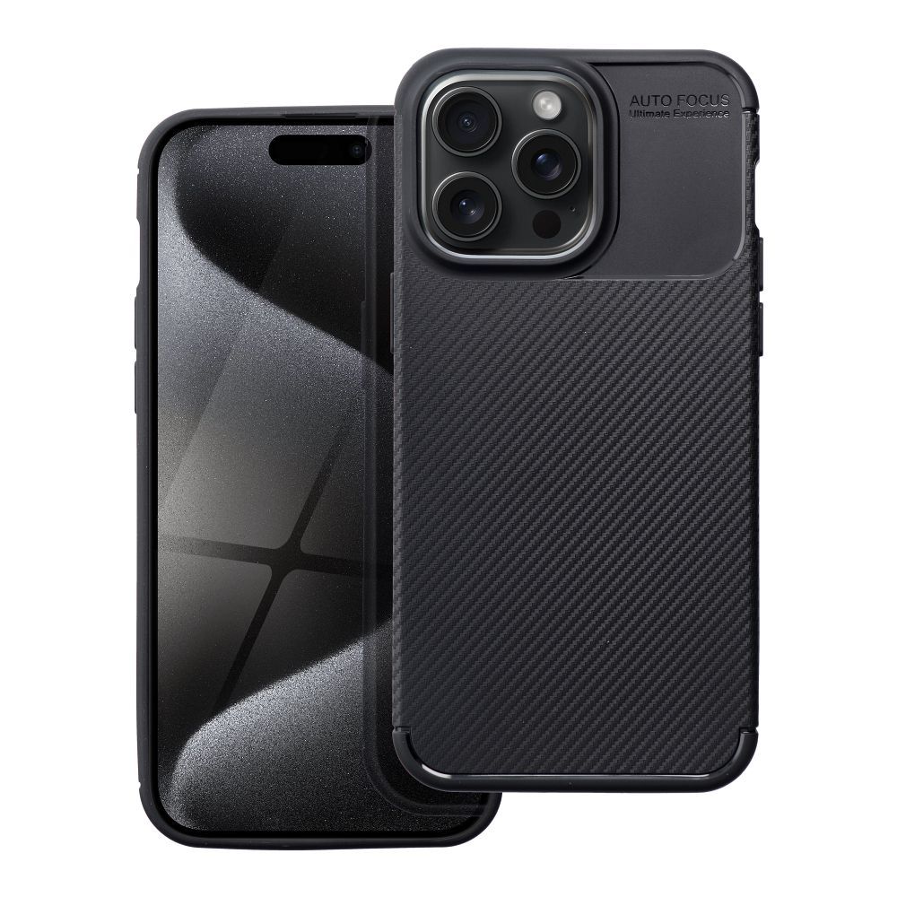 Case CARBON PREMIUM for IPHONE 15 Pro Max black