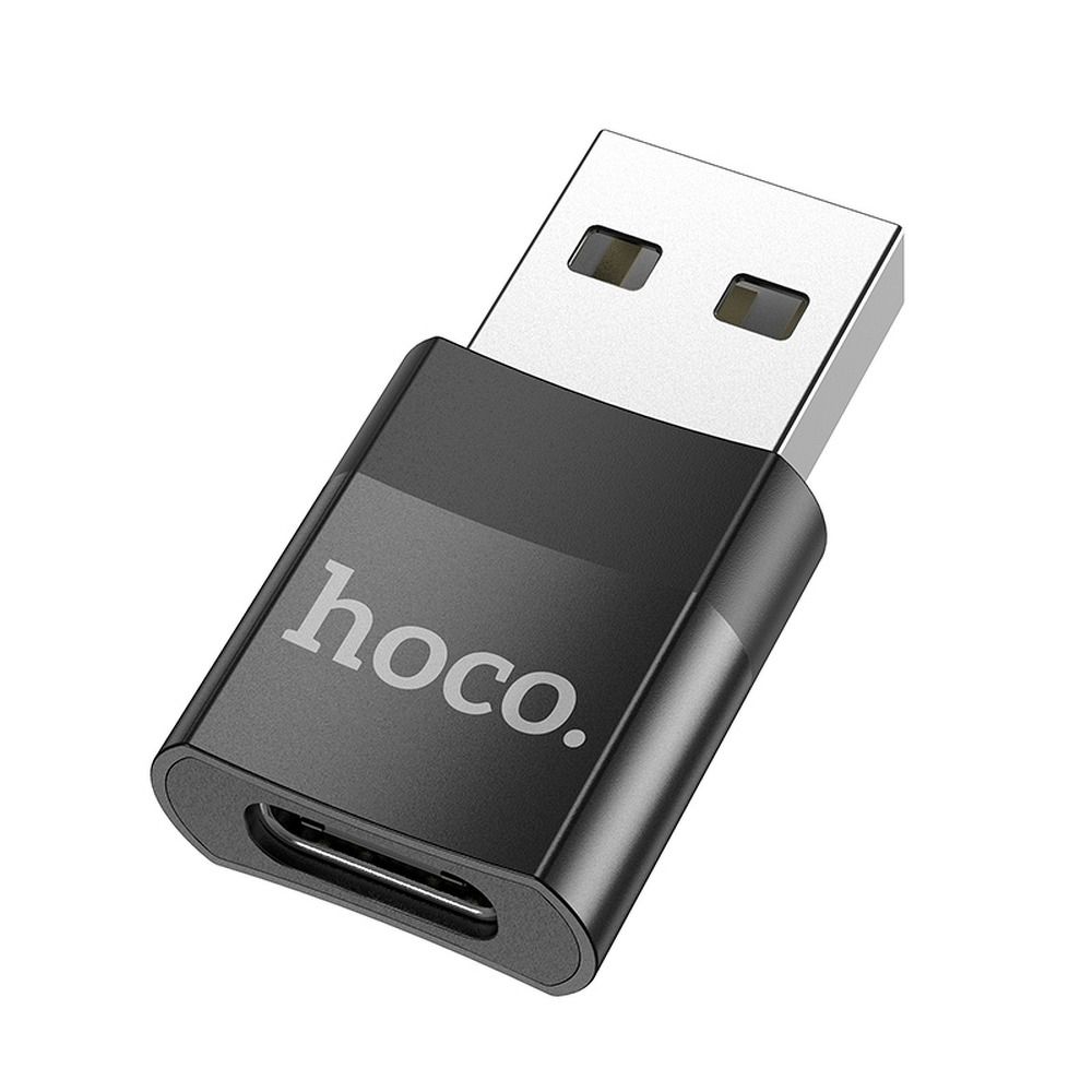 7811d606197c195423f79284a293d106 HOCO adapter OTG USB A (male) to Type C (female) UA17 black