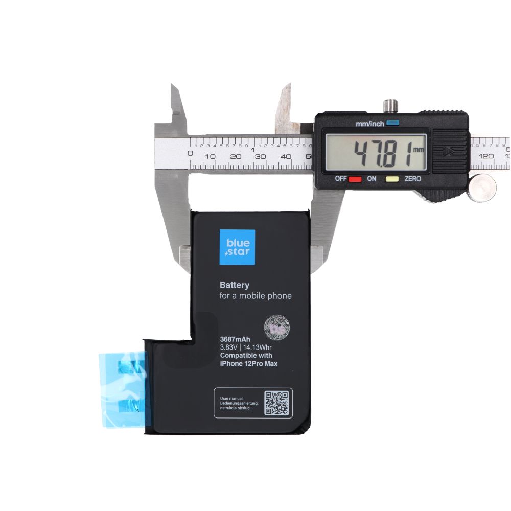 BLUE STAR HQ battery without BMS for IPHONE 12 Pro Max 3687 mAh