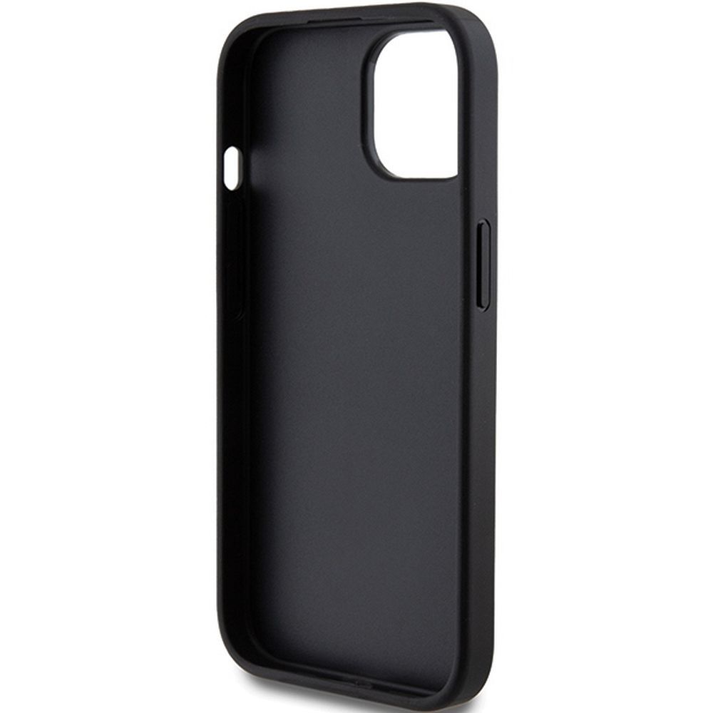 GUESS case for IPHONE 15 GUHCP15SHG4SGK (Fixed Glitter Big 4G) black