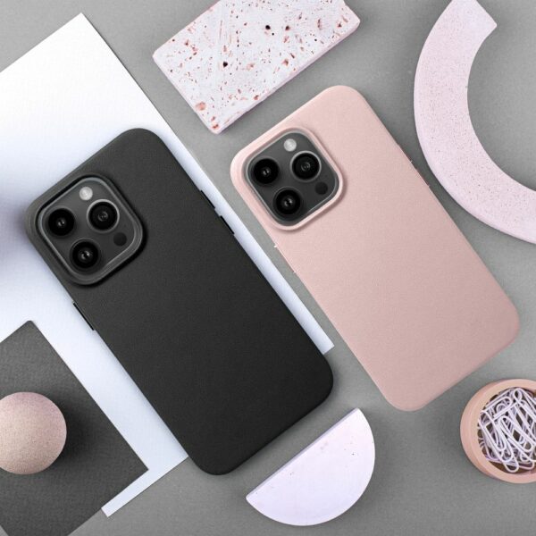 LEATHER MAG COVER case for IPHONE 12 Pro Max black