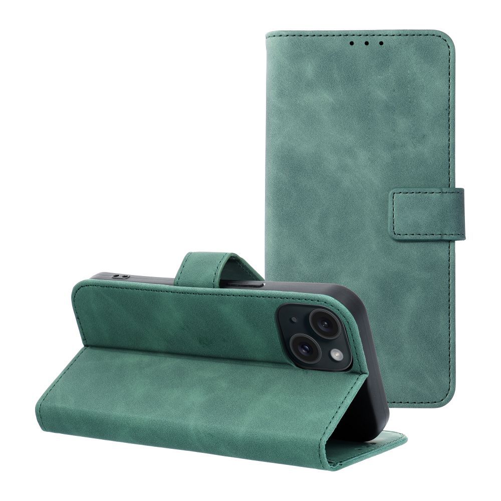 78902234435d875d8b67416fa5744355 TENDER Book Case for IPHONE 15 green