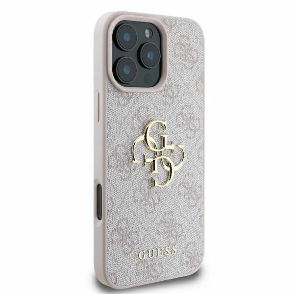 GUESS case for IPHONE 16 Pro Max GUHCP16X4GMGPI (4G PU Big Logo) pink