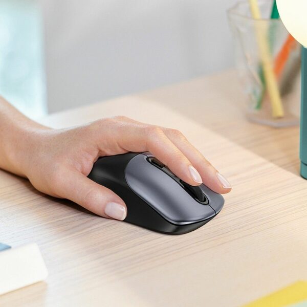 HOCO wireless computer mouse 2.4G GM28 black metal gray