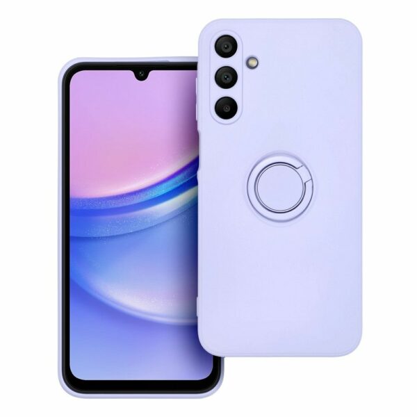 SILICONE RING case for SAMSUNG A15 5G / A15 4G violet