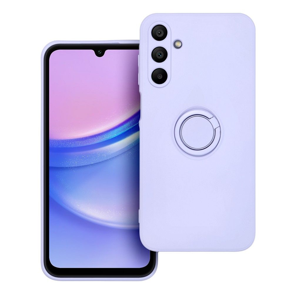 SILICONE RING case for SAMSUNG A15 5G / A15 4G violet