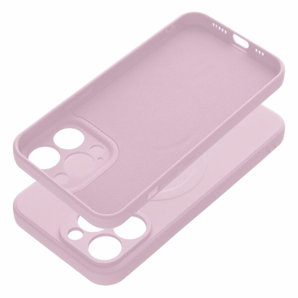 SILICONE MAG COVER case compatible with MagSafe for IPHONE 13 Pro pink