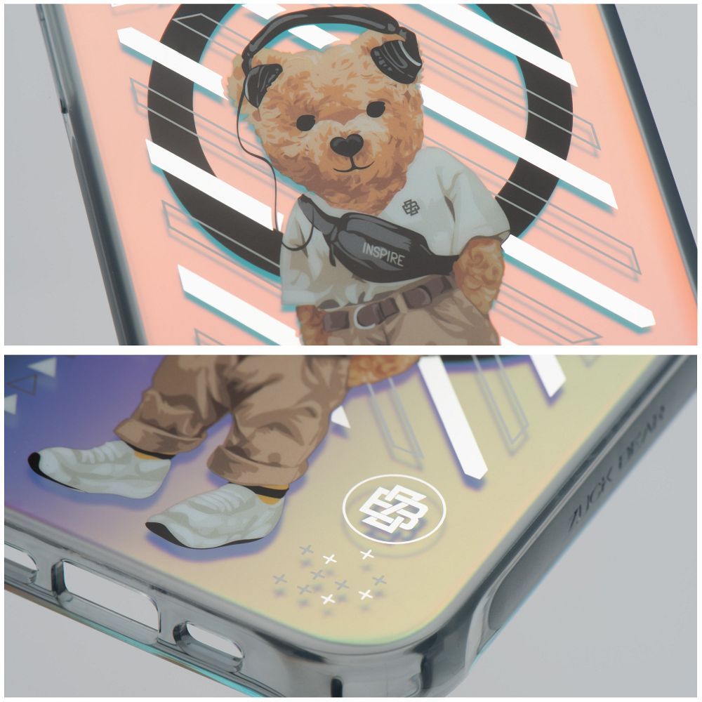 ZUCK BEAR case NEW YORK NEVER SLEEPS MAG compatible with MagSafe for IPHONE 15 Pro Max manhattan urbane